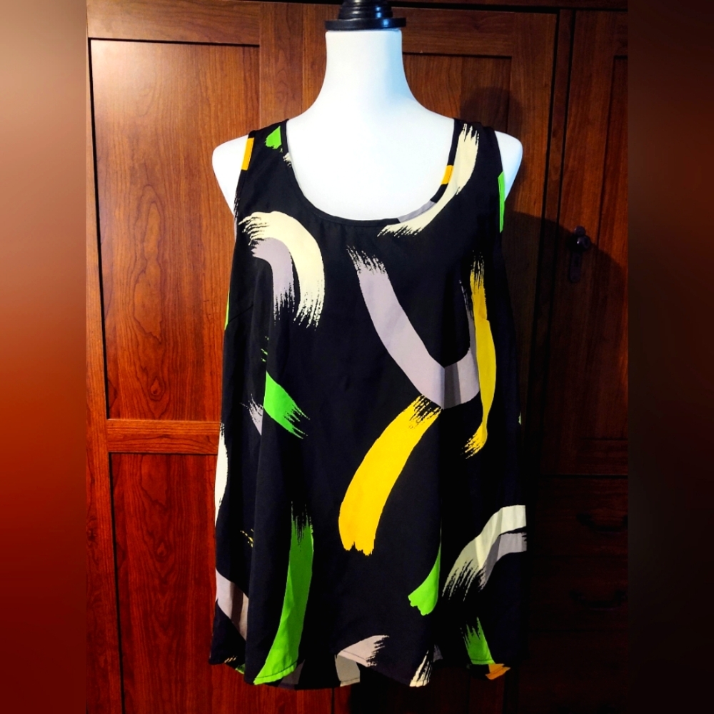 NWT Pleione Nordstrom Sleeveless Blouse Sz XL
